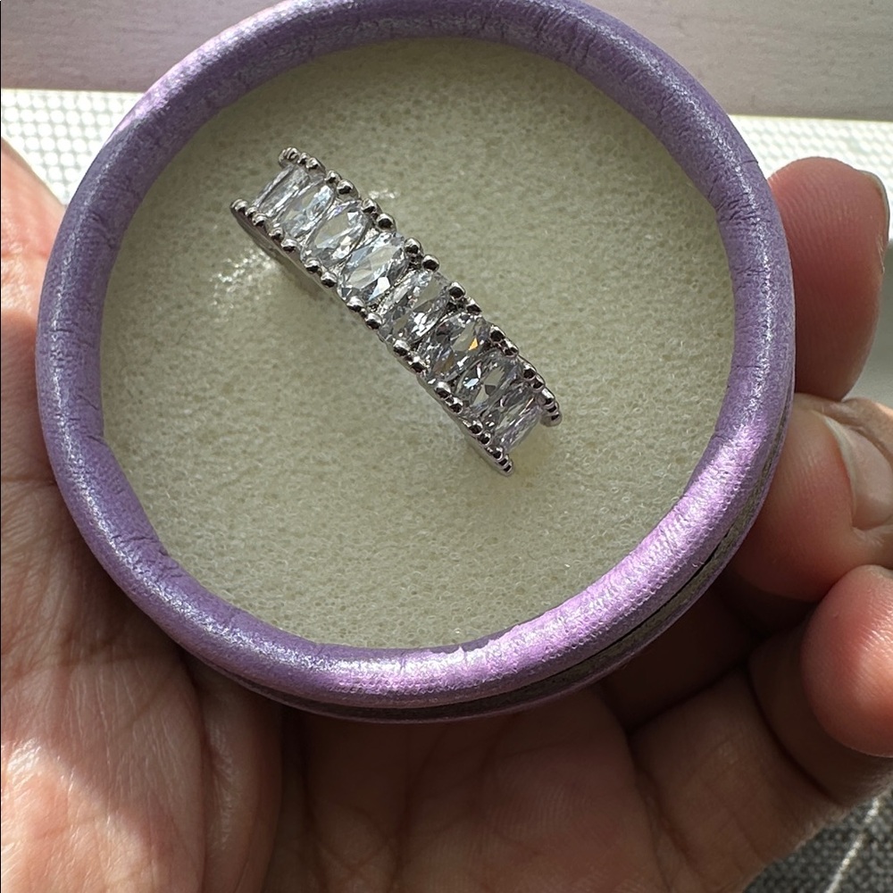 Sterling silver 925 cubic zirconia ring